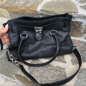 Michael Kors Black Purse with Lock